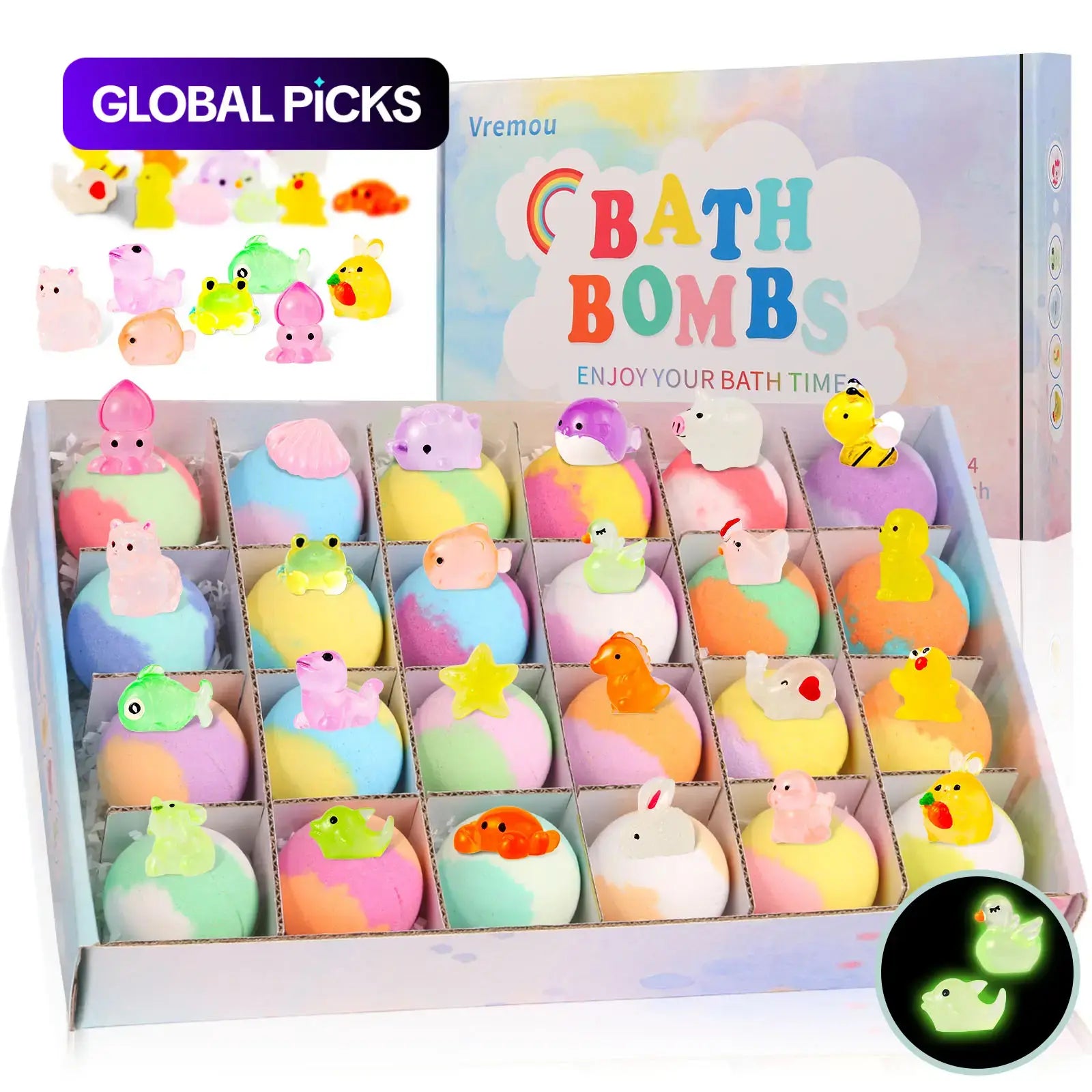 OceanPop™ Dinosaur Surprise Toy Bath Bomb Set for Kids - 6 Pack
