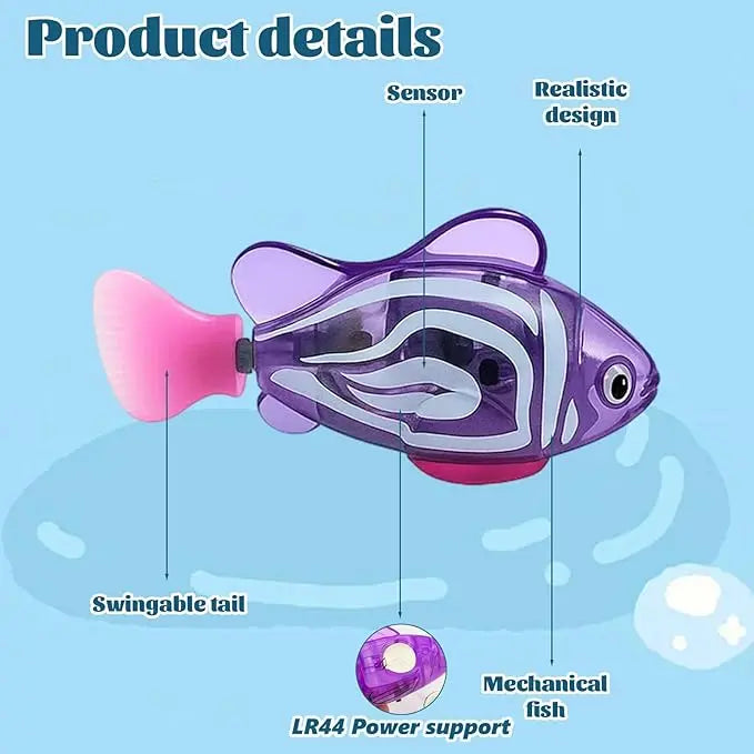Magic Swimming Fish Toy for Kids – Glowing Tail, Music & Realistic Motion