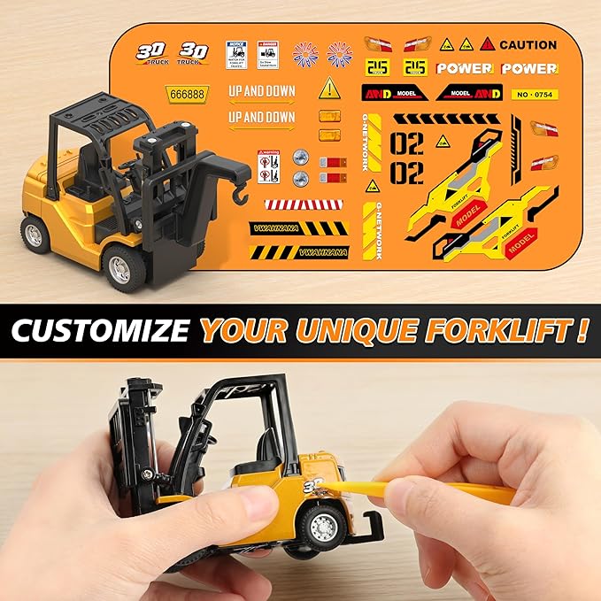 Mini Forklift Toy — Kids' Remote Control Construction Vehicle