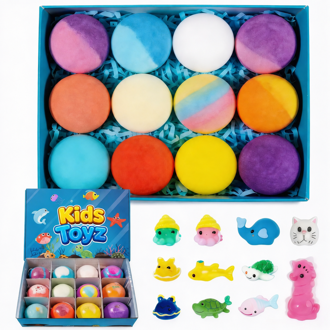 12-Piece Ocean Surprise Bath Bomb Set