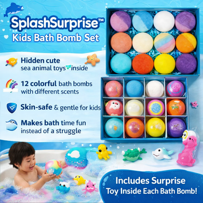 OceanPop™ Dinosaur Surprise Toy Bath Bomb Set for Kids - 6 Pack
