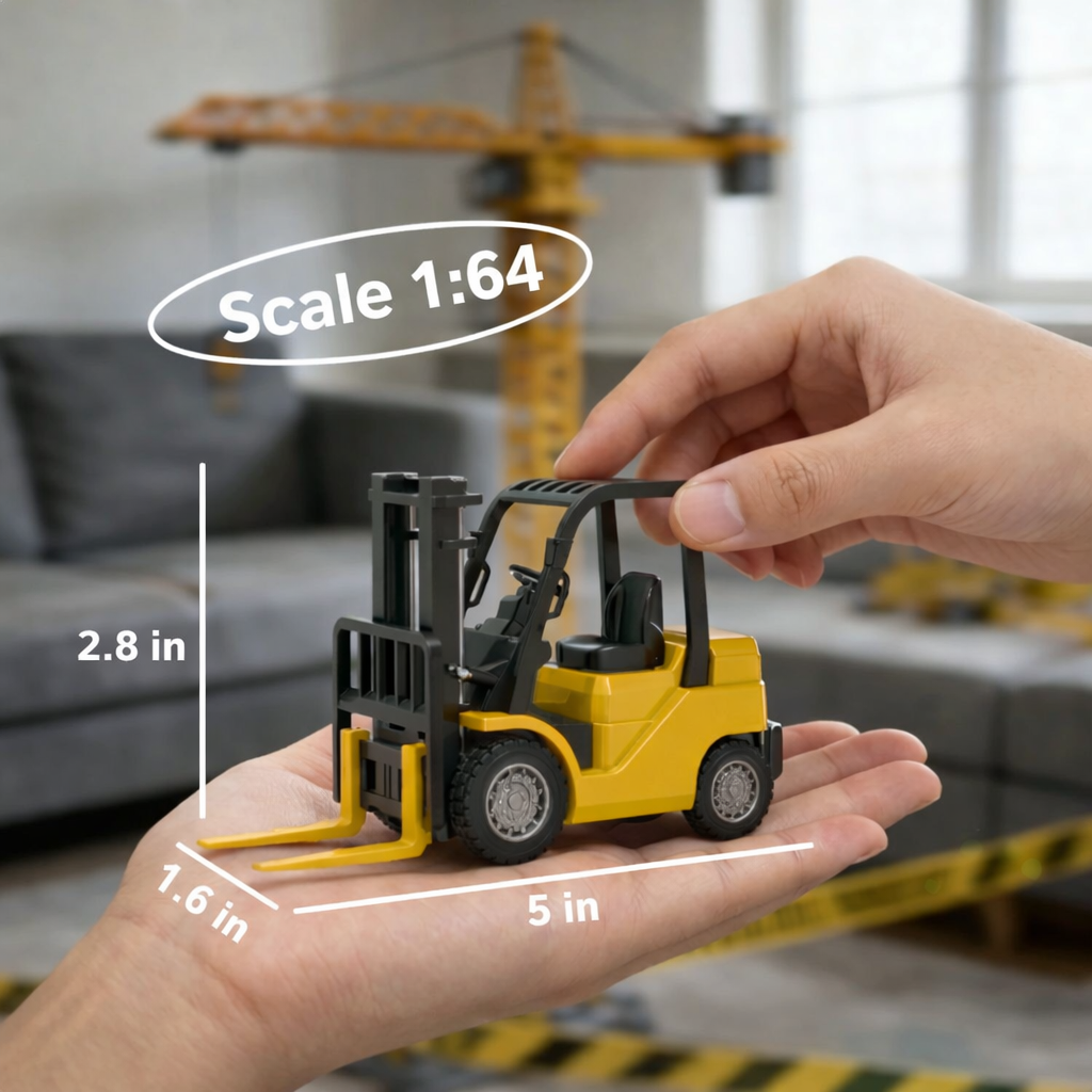 Mini Forklift Toy — Kids' Remote Control Construction Vehicle