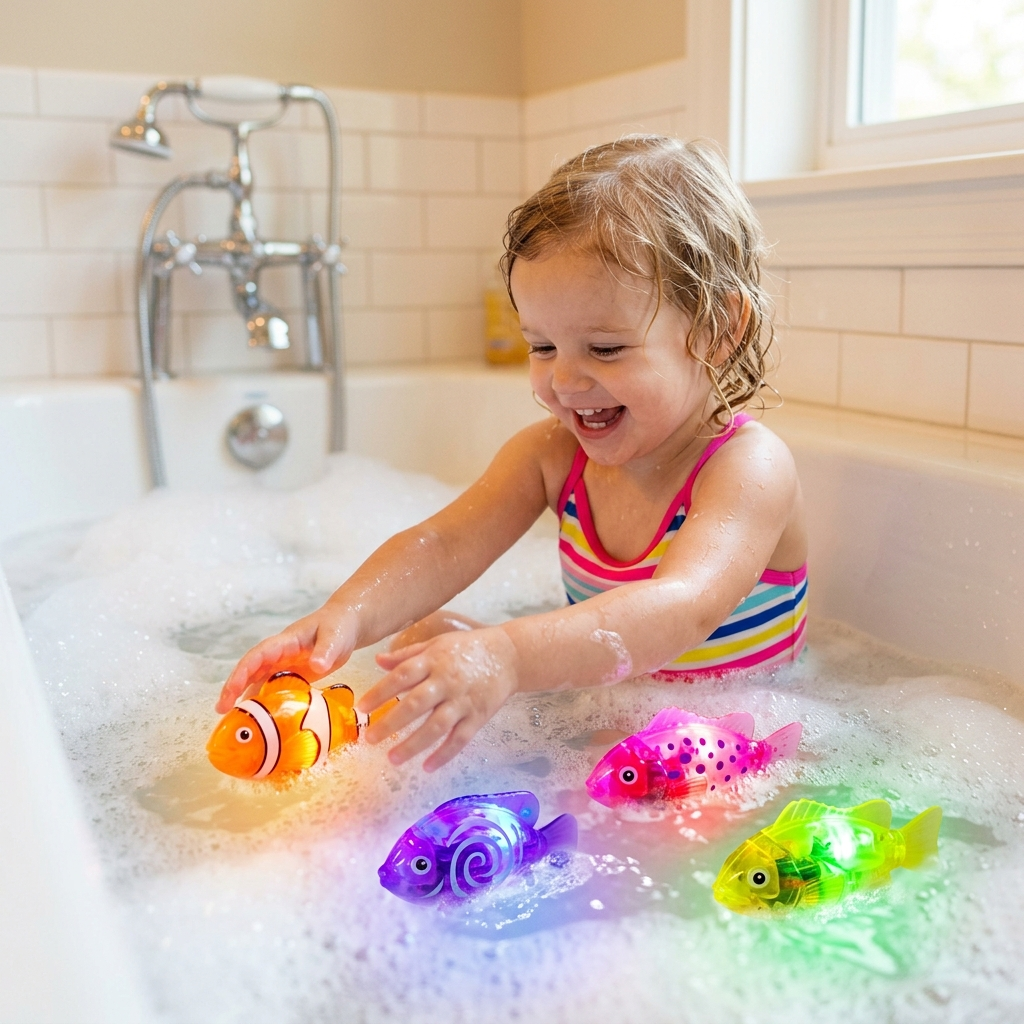 Magic Swimming Fish Toy for Kids – Glowing Tail, Music & Realistic Motion