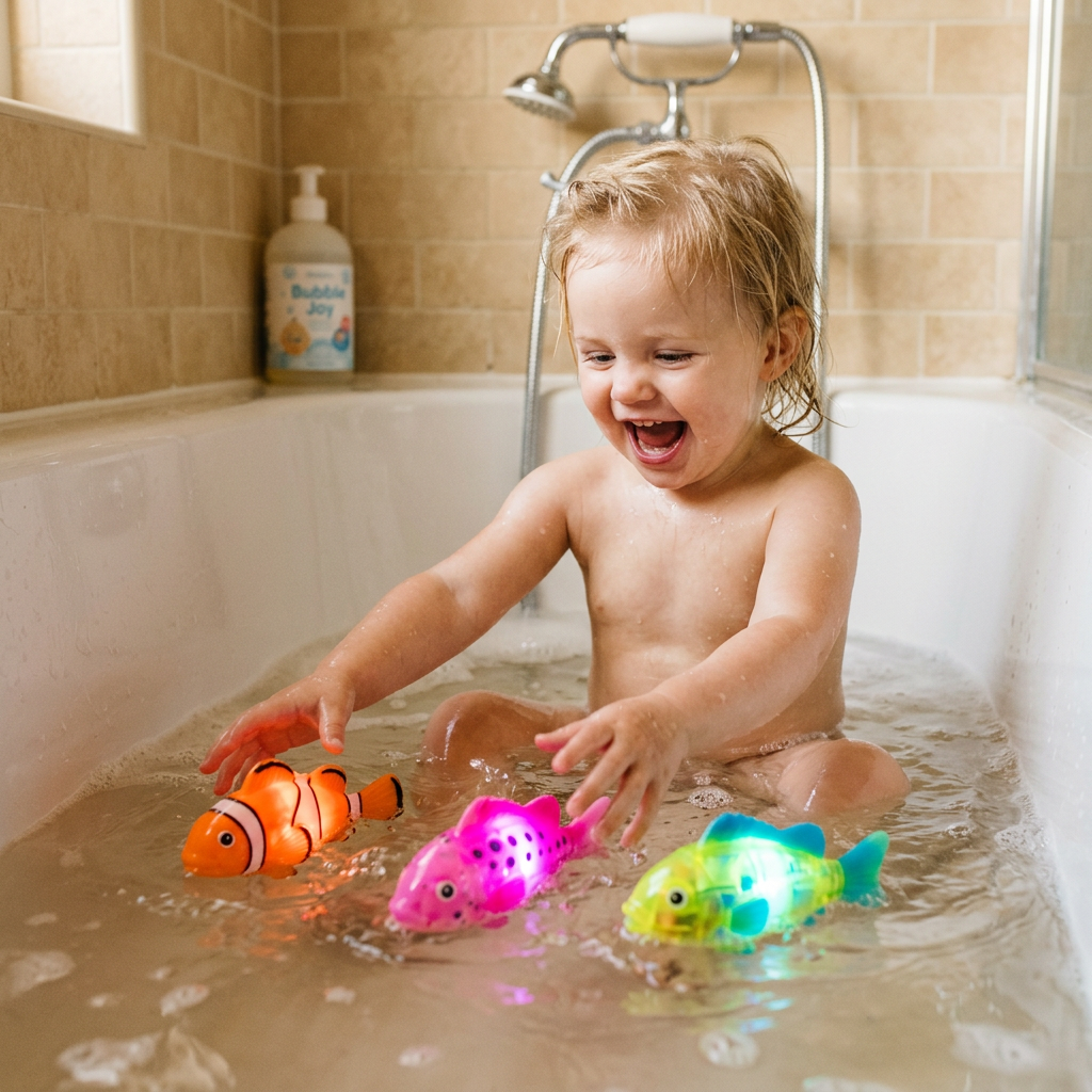 Magic Swimming Fish Toy for Kids – Glowing Tail, Music & Realistic Motion
