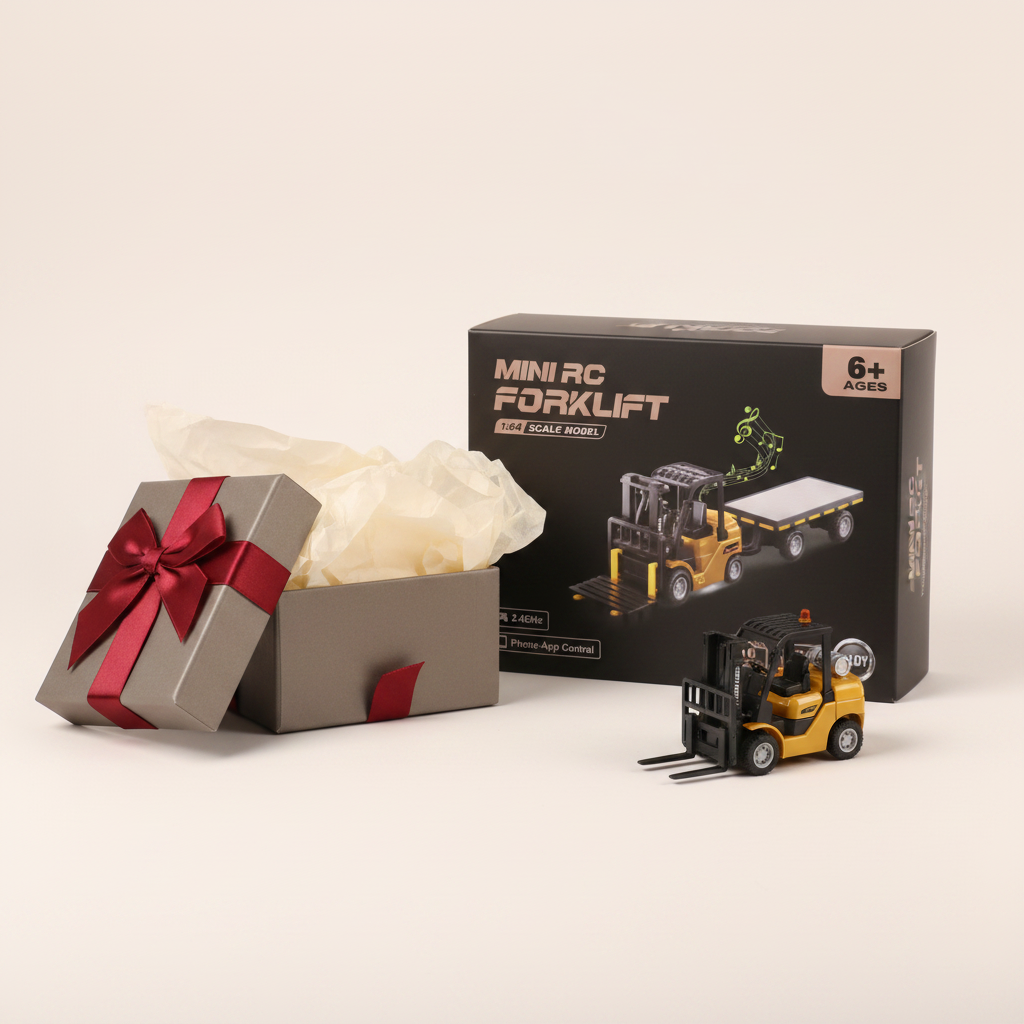 Mini Forklift — Forklift + Vraie Boîte + Boîte Cadeau