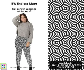 BW Endless Maze Full Length Leggings w/ Pockets by ML&M