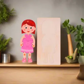 Girl Wooden Puzzle for Kids