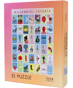 Millennial Lotería 1000 piece puzzle