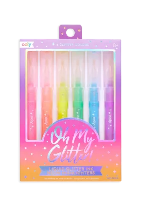 Oh My Glitter! Neon Highlighters - Set of 6