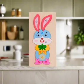 Rabbit Wooden Puzzle for Kids