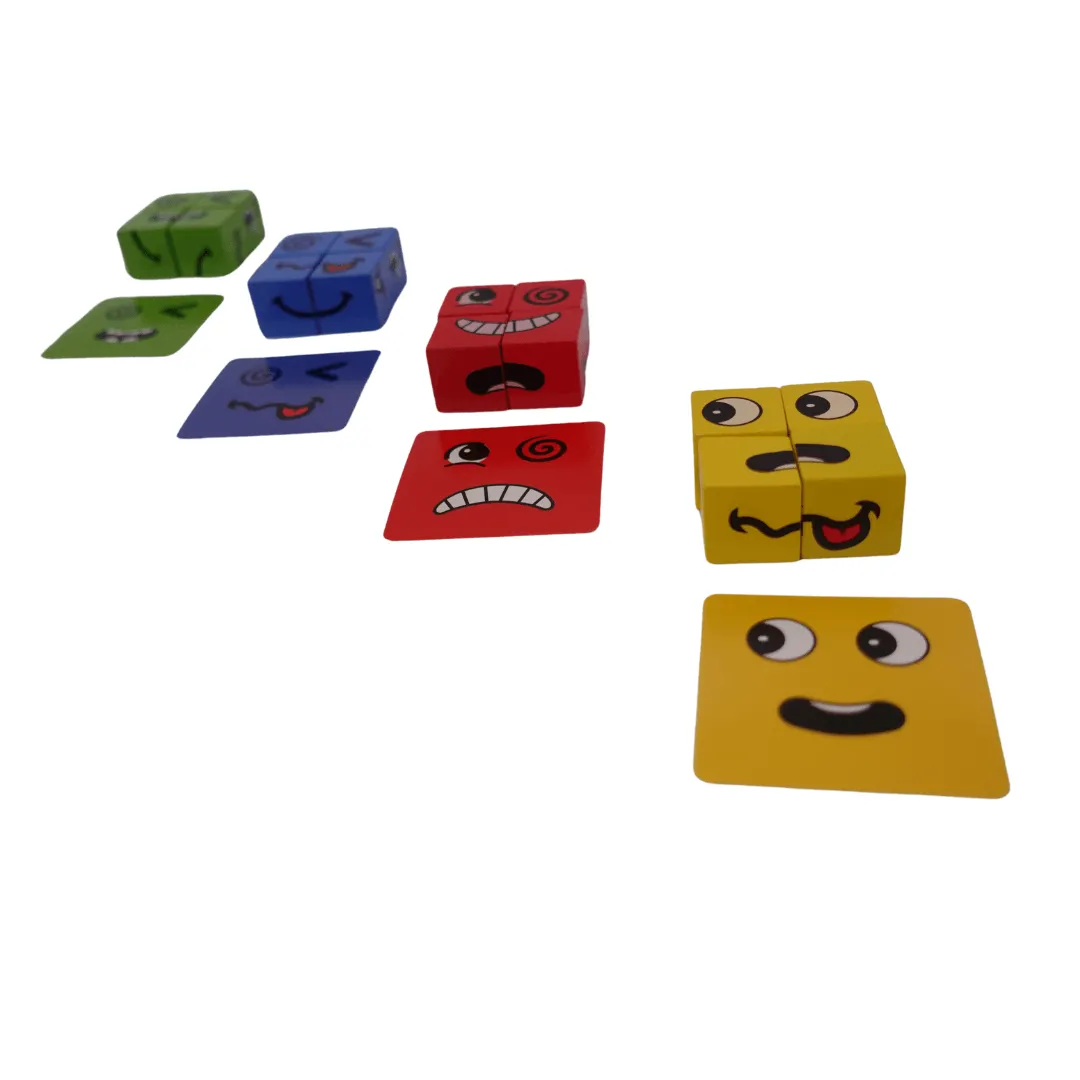 Rubik's Cube Expressions Matching Block Puzzle Toy(Cover)