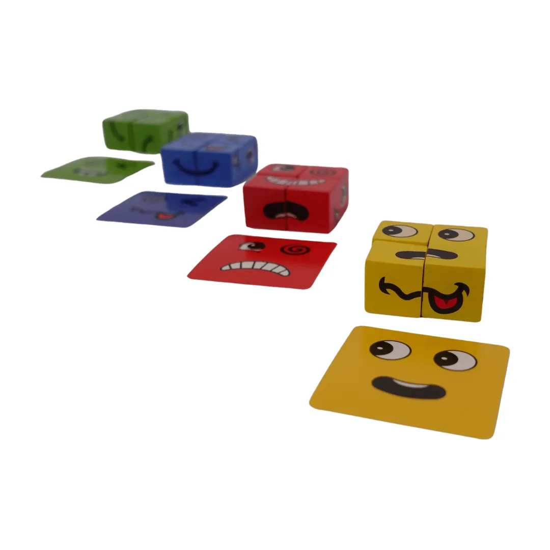 Rubik's Cube Expressions Matching Block Puzzle Toy(Cover)