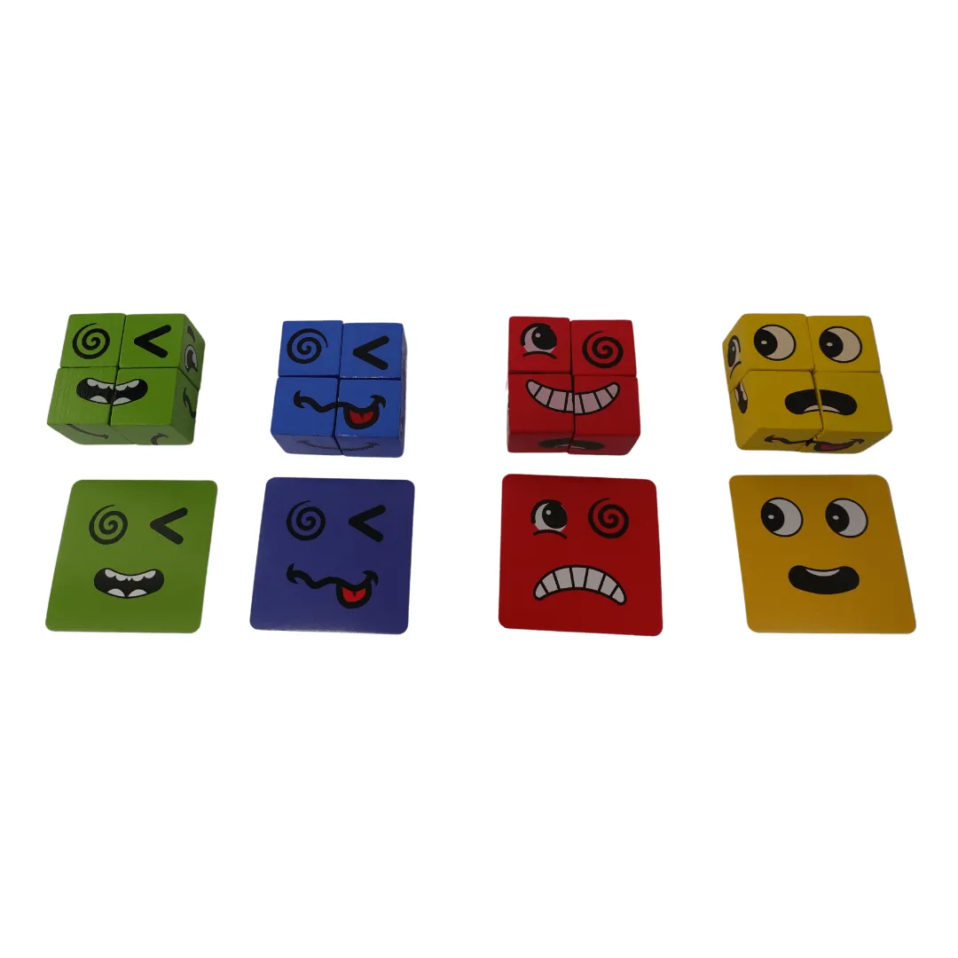 Rubik's Cube Expressions Matching Block Puzzle Toy(Cover)