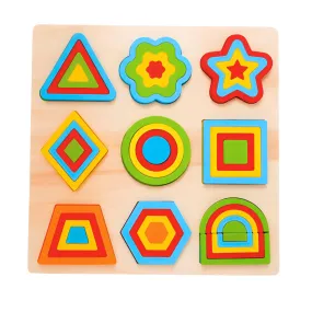 Shapes Puzzle 9 in 1-Big | Geometric Shapes Learning Puzzle Toy for Kids