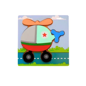 Small Puzzle in A Frame Board Educational & Learning Toy | Puzzle Board-Helicopter (S)