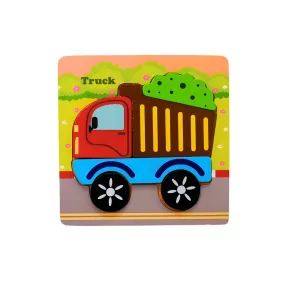 Small Puzzle in A Frame Board Educational & Learning Toy | Puzzle Board-Truck (S)