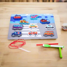 Vehicles/ Animals/ vegetables wooden board puzzle   whiteboard & marker   stylus  magnetic pen(Random design will be send)