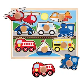 Vehicles Jumbo Knob Puzzle - 8 pieces