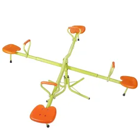 ZENY™ Kids Seesaw Swivel Teeter-Totter 360 Degree Rotation Outdoor Playground Spinning Toys for 4 Children