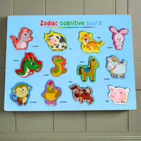 Zodiac Animals Cognitive Board for Kids